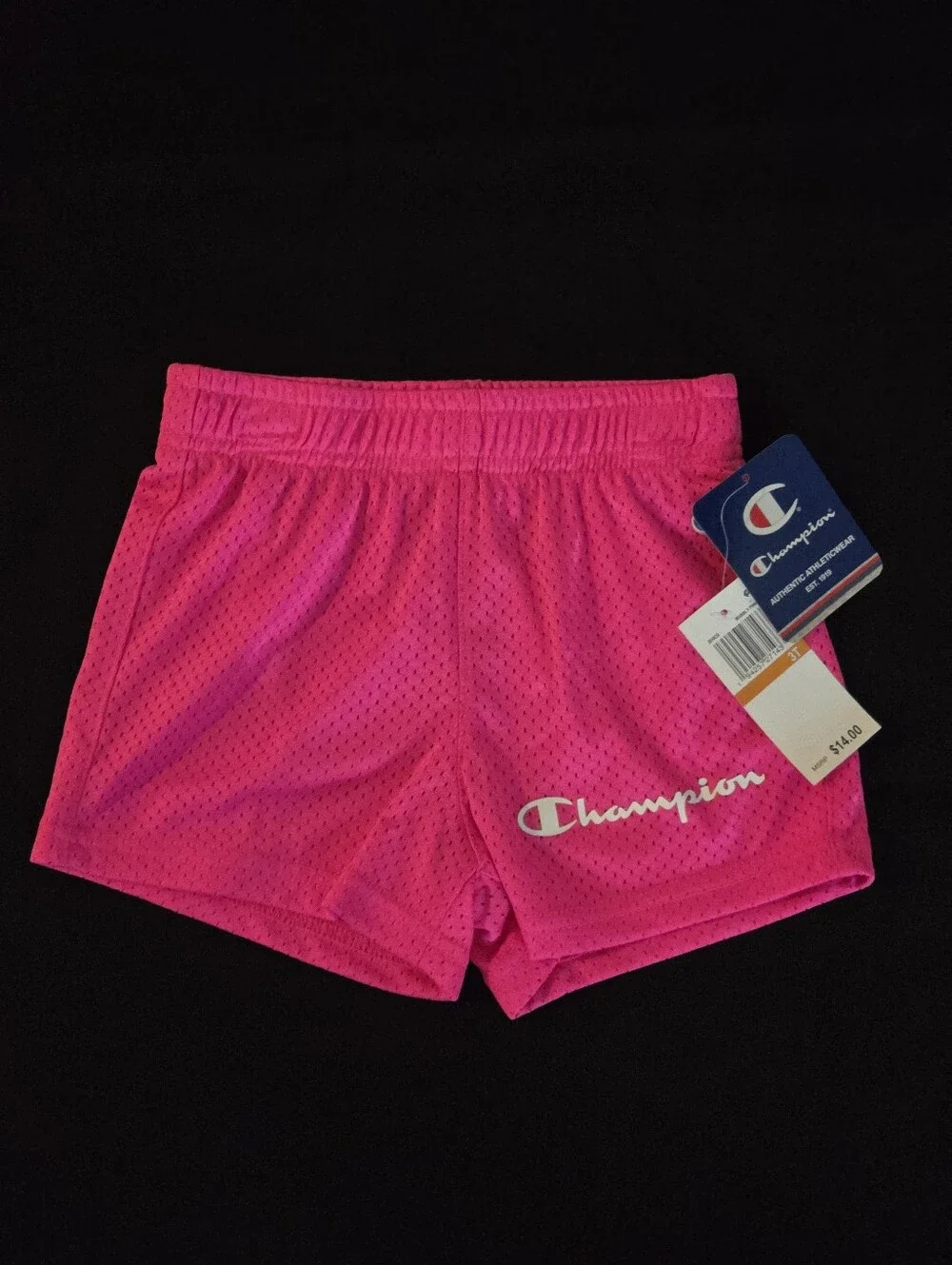 Champion Hot Pink Mesh Athletic Shorts Girls 3T
